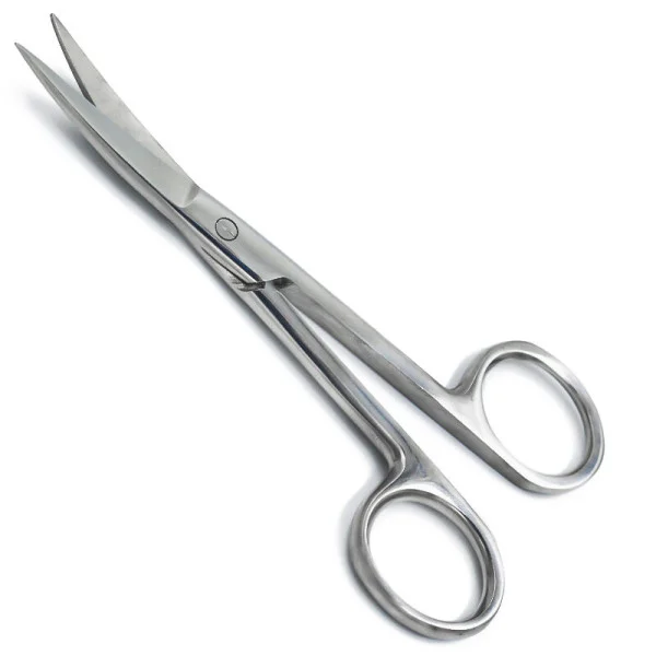 PI-02-1130.1. Ножиці операційні, вертикально-зігнуті, гострокінцеві, 115 мм. PARADISE